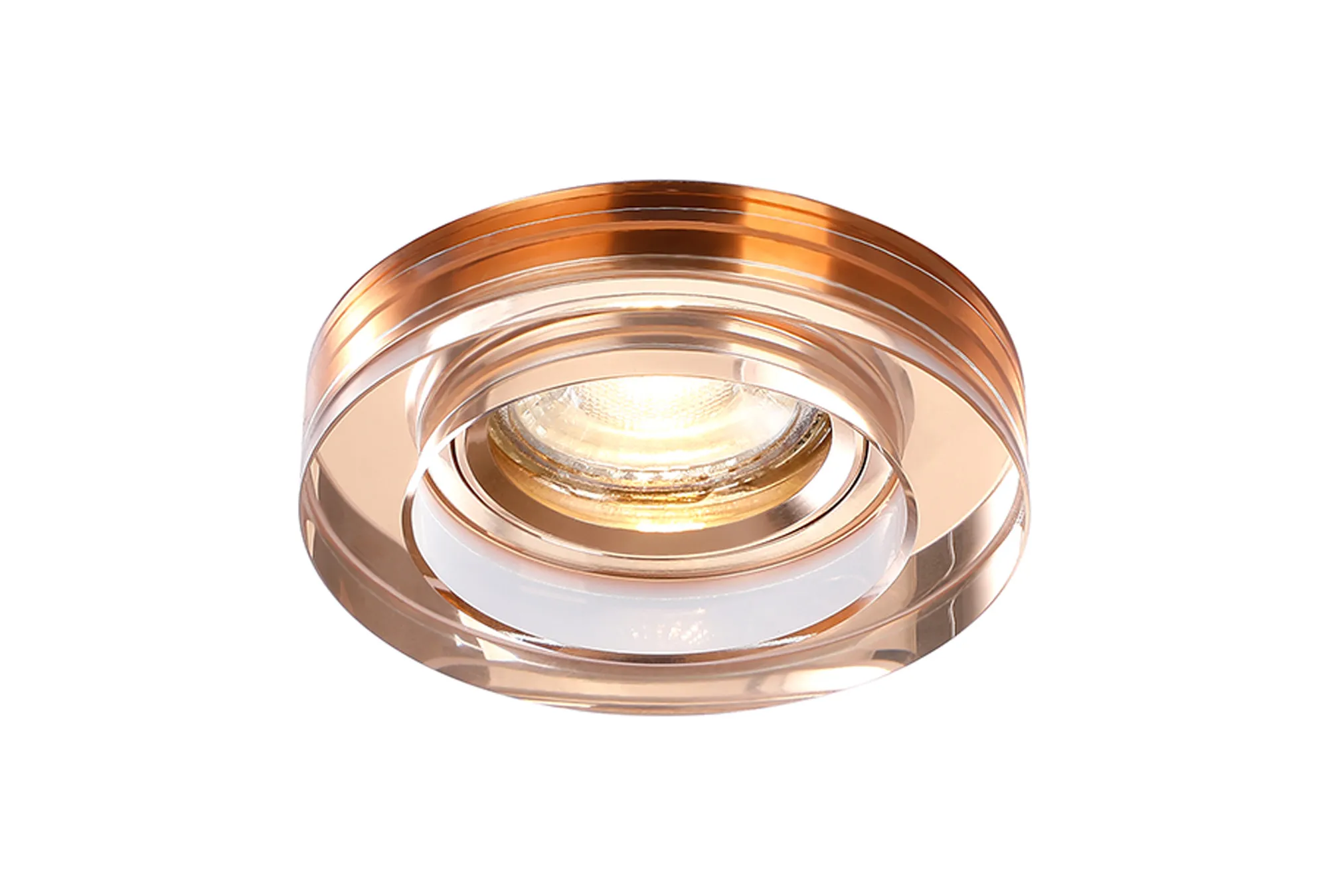 Crystal Downlights Rose Gold Crystal Ceiling Lights Diyas Recessed Crystal Lights